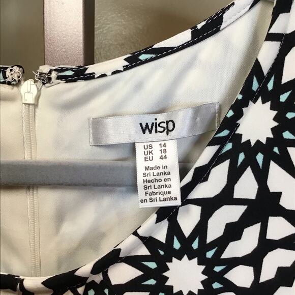 Wisp Women Dress graphic print sleeveless Sz. 14 lot of 2 EUC Summer lightweight - Picture 13 of 15